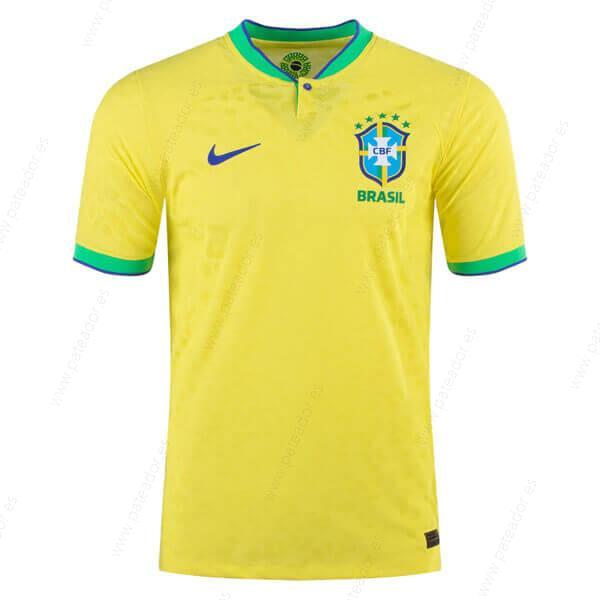 Camiseta de fútbol Brasil 1ª Equipación Versión para jugador 2022-Hombre