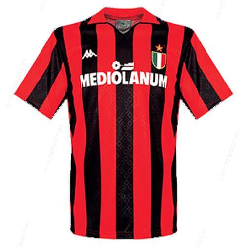 Camiseta de fútbol Retro AC Milan 1ª Equipación 1989-Hombre