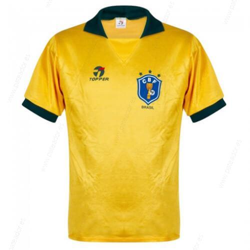 Camiseta de fútbol Retro Brasil 1ª Equipación 1988-Hombre
