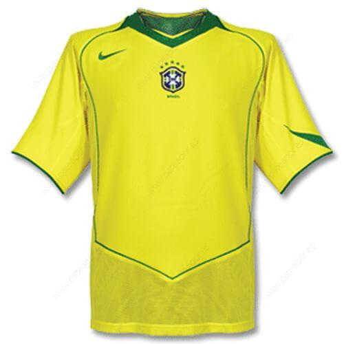 Camiseta de fútbol Retro Brasil 1ª Equipación 2004-Hombre