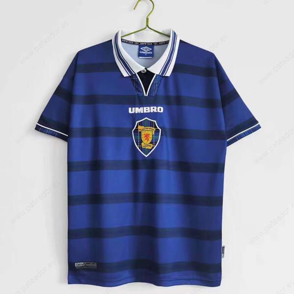 Camiseta de fútbol Retro Escocia 1ª Equipación 98-Hombre