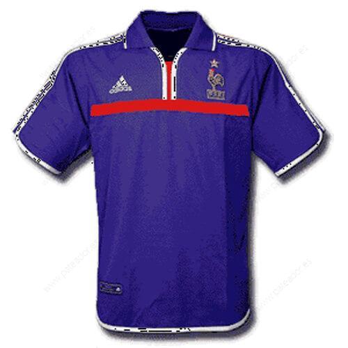 Camiseta de fútbol Retro Francia 1ª Equipación 2000-Hombre