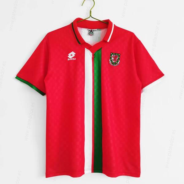 Camiseta de fútbol Retro Gales 1ª Equipación 96-Hombre