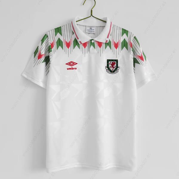 Camiseta de fútbol Retro Gales 2ª Equipación 92-Hombre