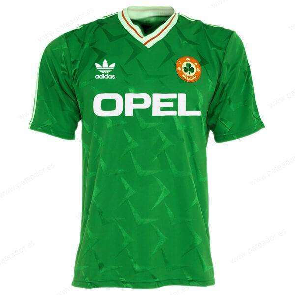 Camiseta de fútbol Retro Irlanda 1ª Equipación 1990-Hombre