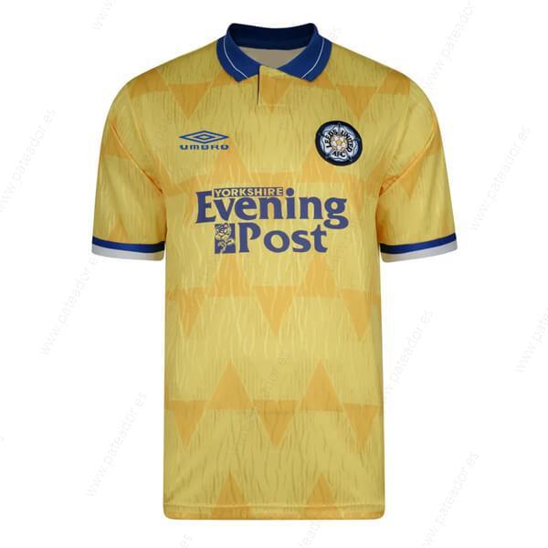Camiseta de fútbol Retro Leeds United 2ª Equipación 1992-Hombre