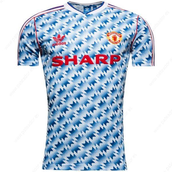 Camiseta de fútbol Retro Manchester United 2ª Equipación 90/92-Hombre