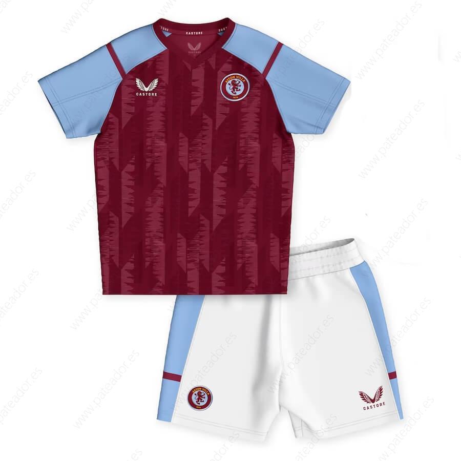 Camisetas de fútbol para niños Aston Villa 1ª Equipación 23/24