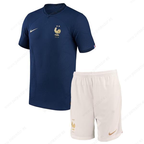 Camisetas de fútbol para niños Francia 1ª Equipación 2022
