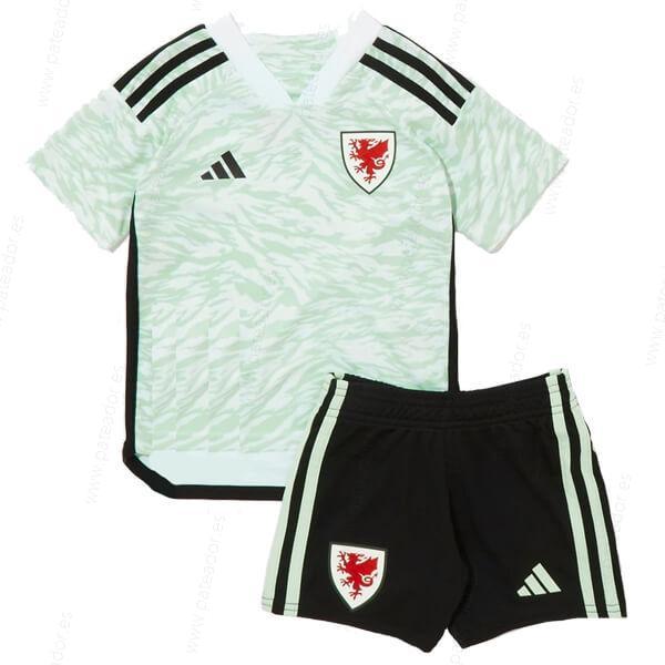 Camisetas de fútbol para niños Gales 2ª Equipación 2023