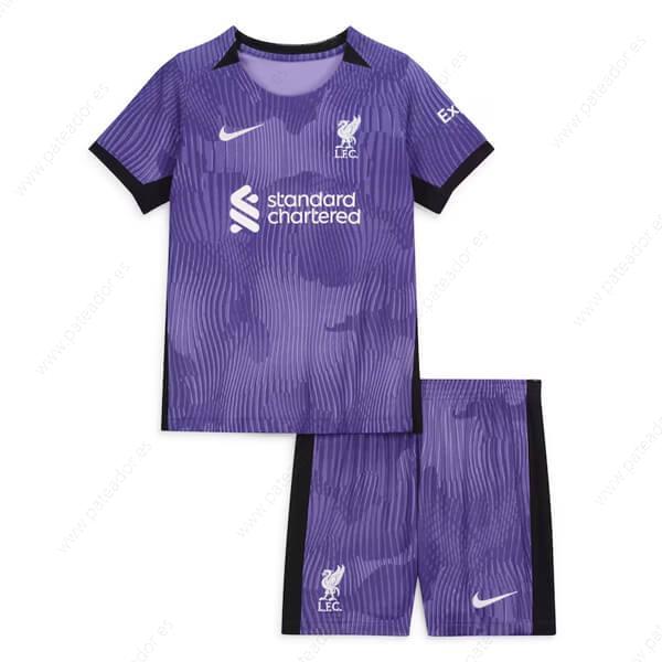 Camisetas de fútbol para niños Liverpool 3ª Equipación 23/24