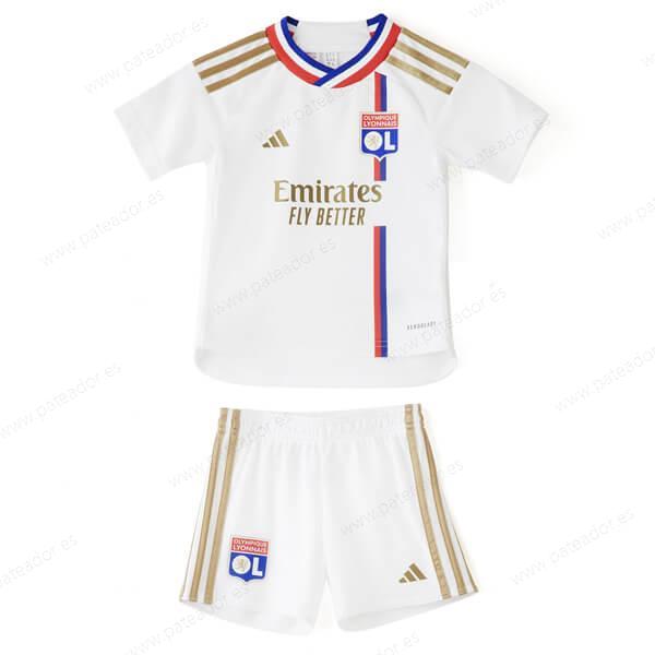 Camisetas de fútbol para niños Olympique Lyon 1ª Equipación 23/24