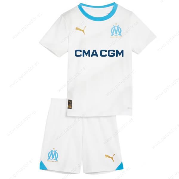 Camisetas de fútbol para niños Olympique Marseille 1ª Equipación 23/24