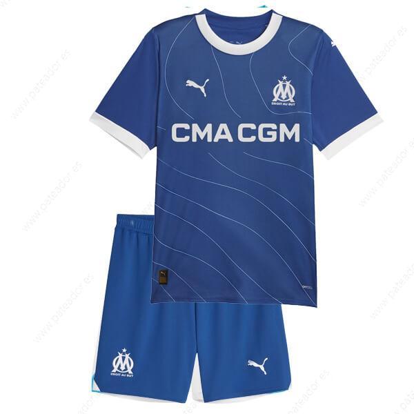 Camisetas de fútbol para niños Olympique Marseille 2ª Equipación 23/24