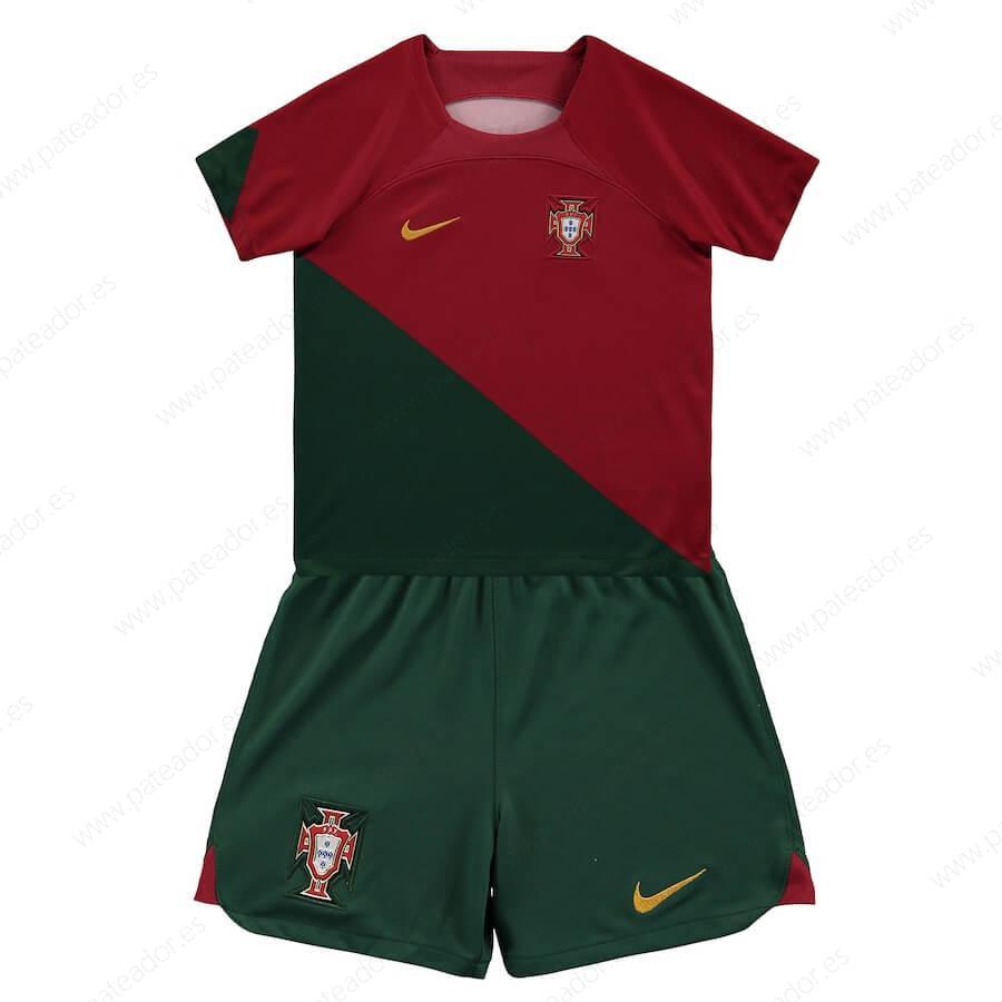 Camisetas de fútbol para niños Portugal 1ª Equipación 2022